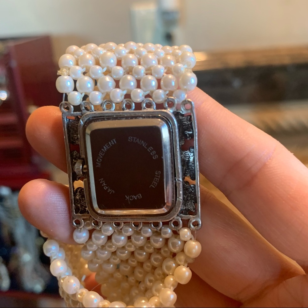 Vintage Jennie B quartz stainless steel watch bracelet - Picture 3 of 6